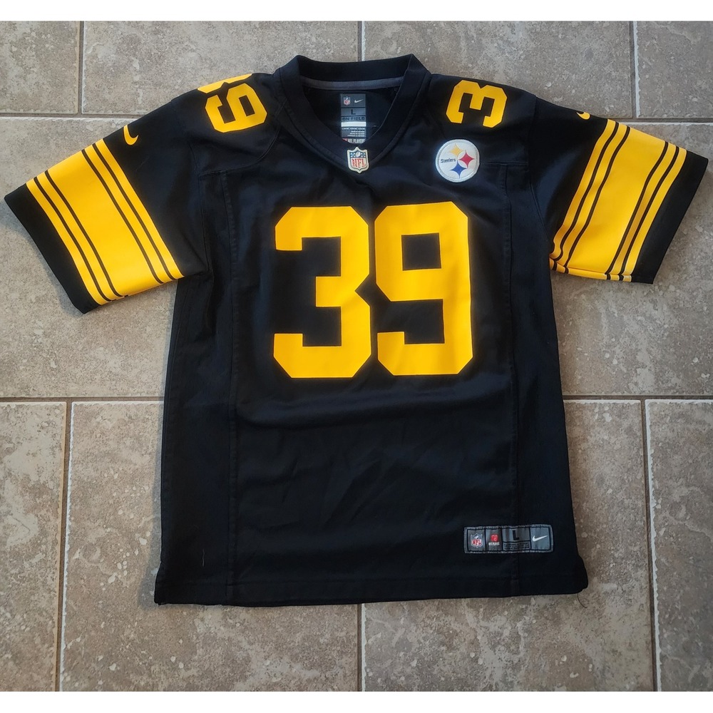Nike Youth Pittsburgh Steelers Minkah Fitzpatrick 39 On Field Jersey Black L